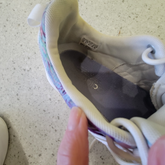 Adidas SI Loop Racer Casual Sneakers Purple Abstract Women size 10 US pre owned - Picture 7 of 12